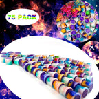 WUJYLY Galaxy Slime 75-Pack – 1 oz Mini Slimes for Classroom Prizes & Party Favors