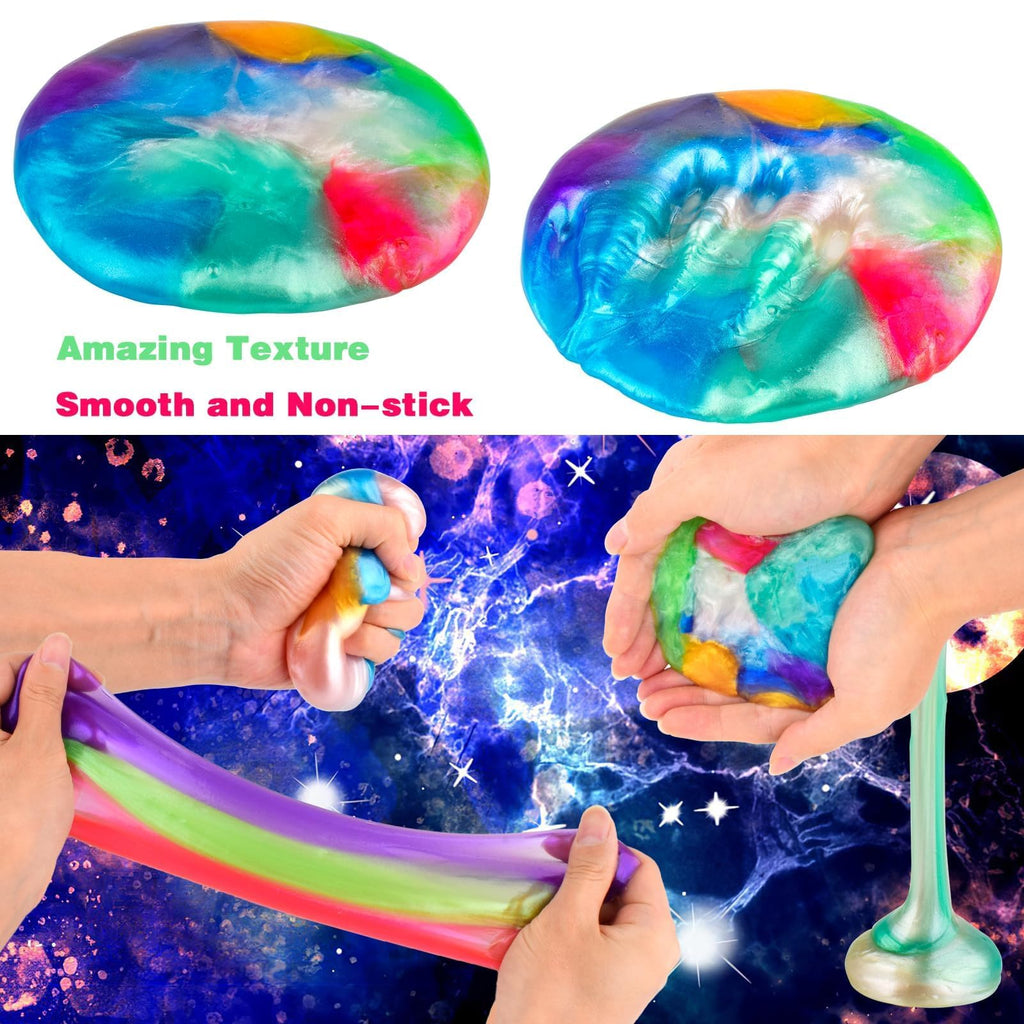 WUJYLY Galaxy Slime 75-Pack – 1 oz Mini Slimes for Classroom Prizes & Party Favors