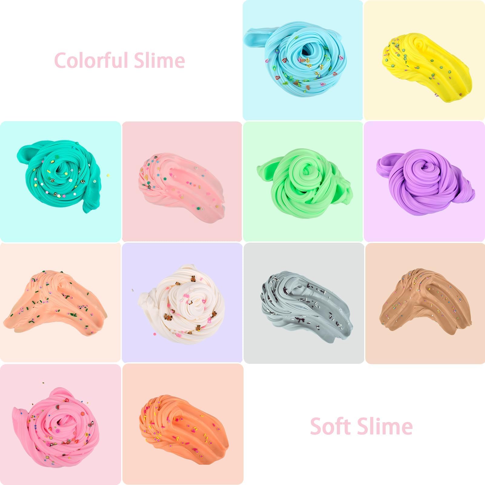 WUJYLY 64-Piece Mini Slime Kit – Butter Slime Party Favors & Classroom Prizes