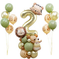 Wuokkig Jungle Safari Birthday Balloons — Animal Balloons Décor for Birthday Party and Special Occasions
