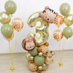 Wuokkig Jungle Safari Birthday Balloons — Animal Balloons Décor for Birthday Party and Special Occasions