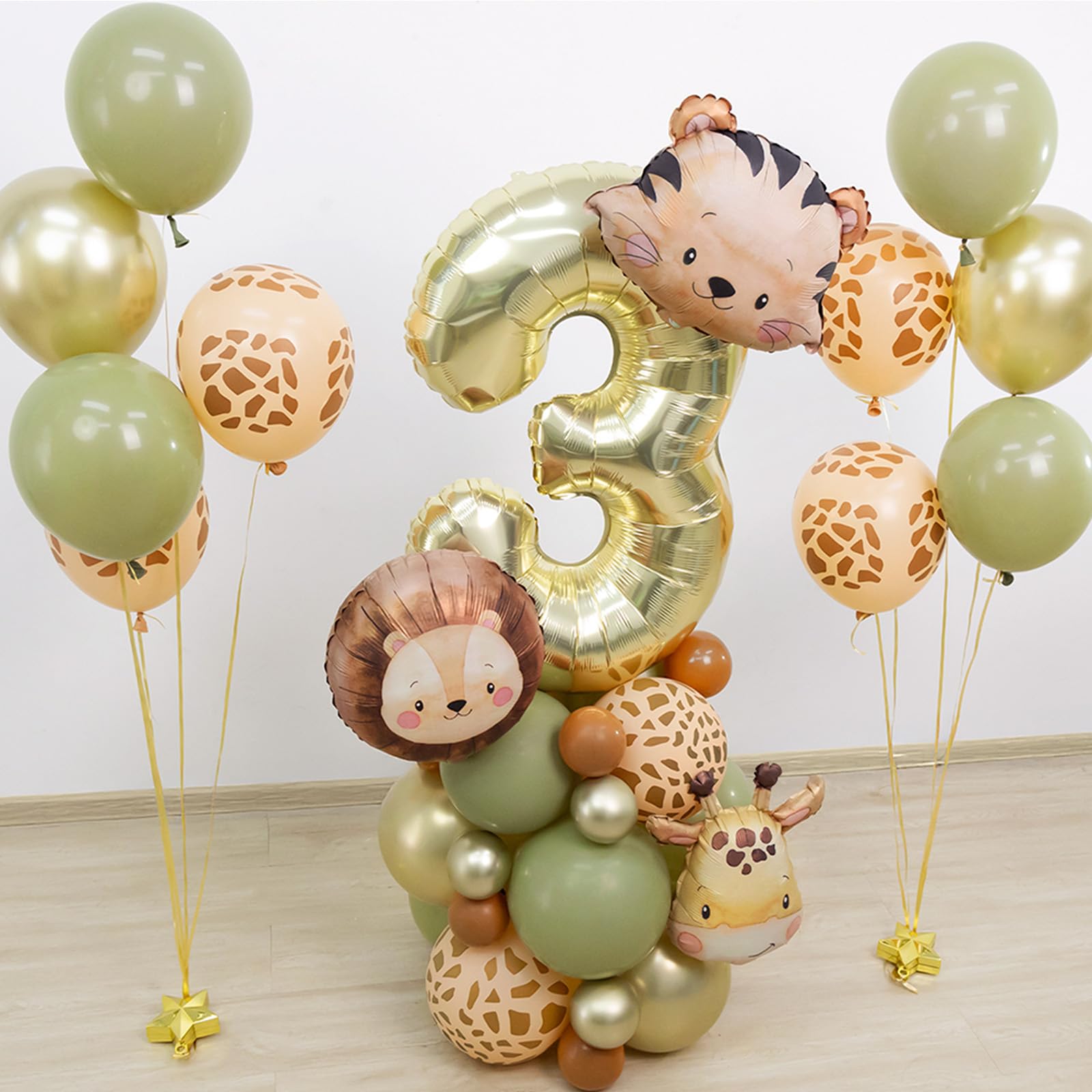 Wuokkig Jungle Safari Birthday Balloons — Animal Balloons Décor for Birthday Party and Special Occasions