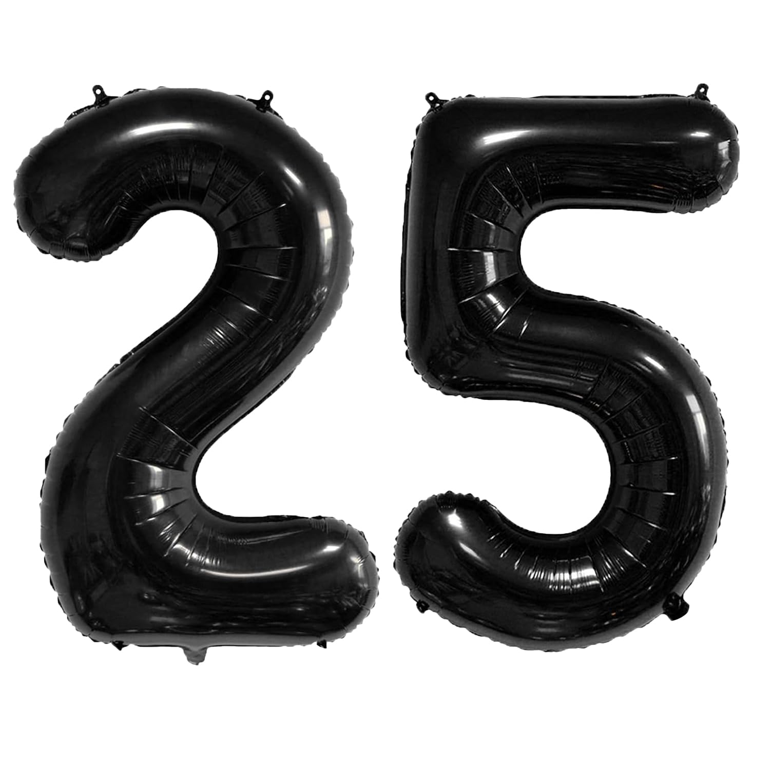 xiangsushijie 40 Inch Number Balloons 25/52 Black – Jumbo Foil Mylar Birthday Decor
