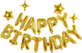 xiangsushijie Gold Happy Birthday Banner Balloon Kit – 16in Letters + 10in Star Balloons