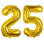 xiangsushijie 40 Inch Number Balloons 25/52 Gold – Giant Foil Mylar Balloons for Birthday & Anniversary Decor