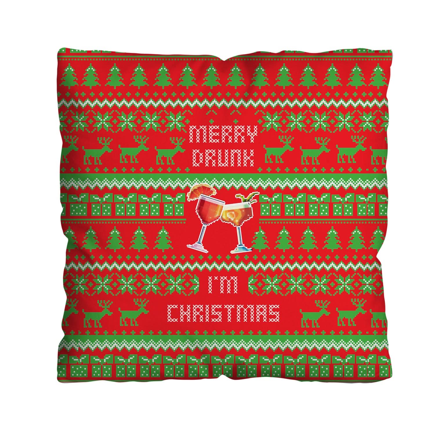 Merry Drunk, I'm Christmas - Cushion - Two Sizes