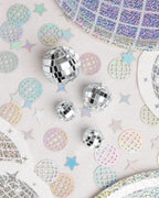 xo, Fetti Disco Ball Mini Cake Topper - 4-Piece Set | Eras Birthday Supplies