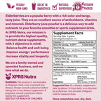 XPRS Nutra Elderberry Juice Powder - Organic Elderberry Powder, Vitamin A & C - 8 oz Pack of 2