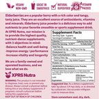 XPRS Nutra Holunderbeerensaftpulver – Bio-Holunderbeerpulver (454 g) | Vitamin A & C