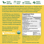 XPRS Nutra Organic Rhodiola Rosea Powder – Premium USDA Organic (4 oz)