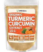 XPRS Nutra Organic Turmeric Curcumin Powder 10:1 – USDA Organic, 8 oz