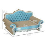 PawHut 2 in 1 Cat Scratcher with Catnip for Indoor Cats, 30.5 x 55 x 31.5cm, Light Blue