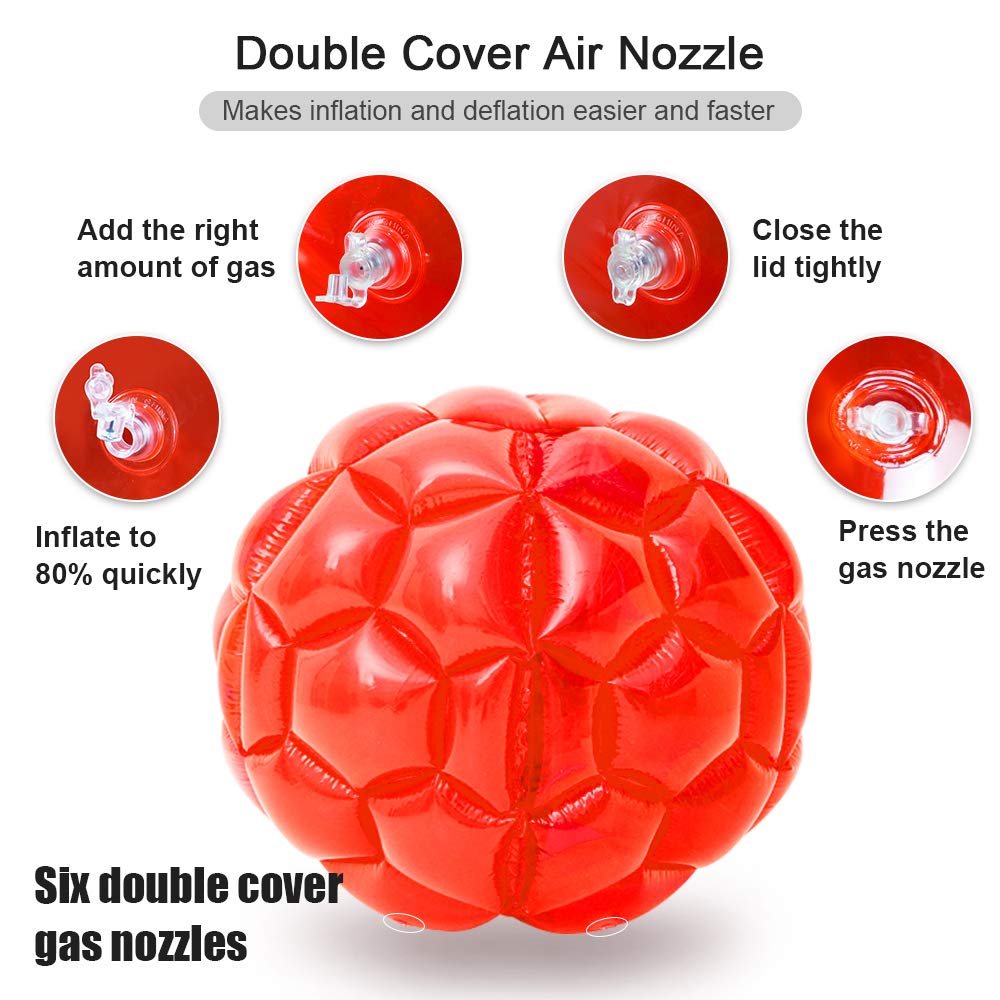 XXBEN 36-Inch Inflatable Bumper Balls 2-Pack | Tear-Resistant PVC Backyard Fun