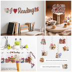 Xynic 177pc Book Themed Party Set – Tableware & Decor for 25 Guests (I Like Reading)
