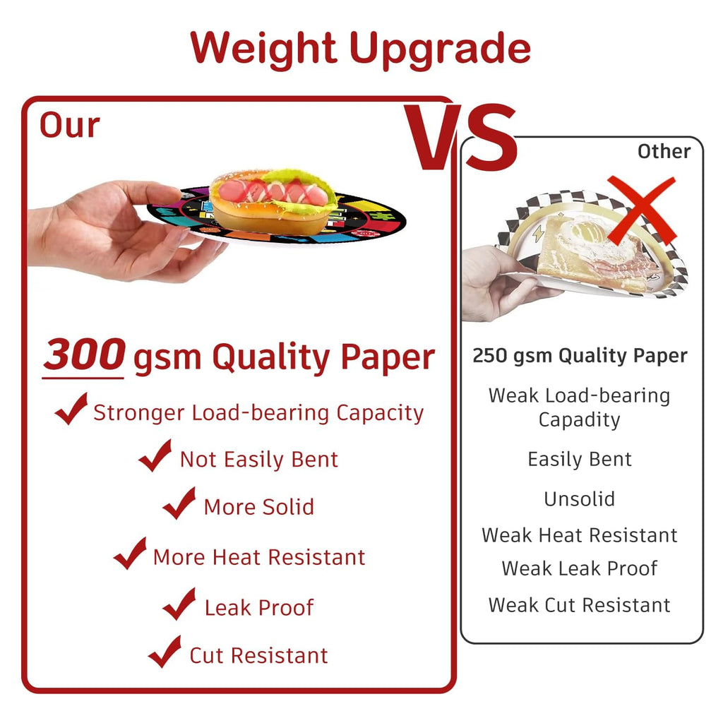 Xynic 205Pcs Game Night Decorations & Disposable Tableware — 25 Serves, Banner, Plates, Cups