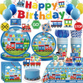Xynic Train Birthday Decorations – 201 Pcs Complete Train-Themed Party Set