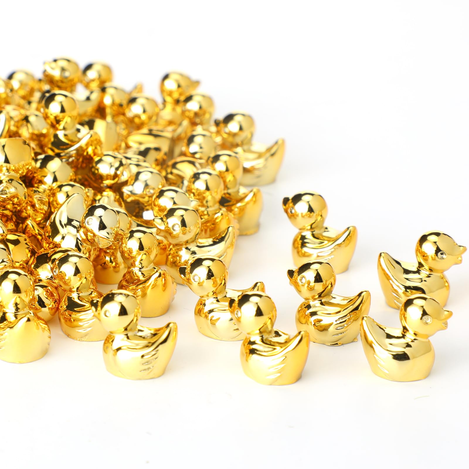 Yaocom 150 Pcs Mini Golden Duck Figurines – DIY Decor & Party Favors