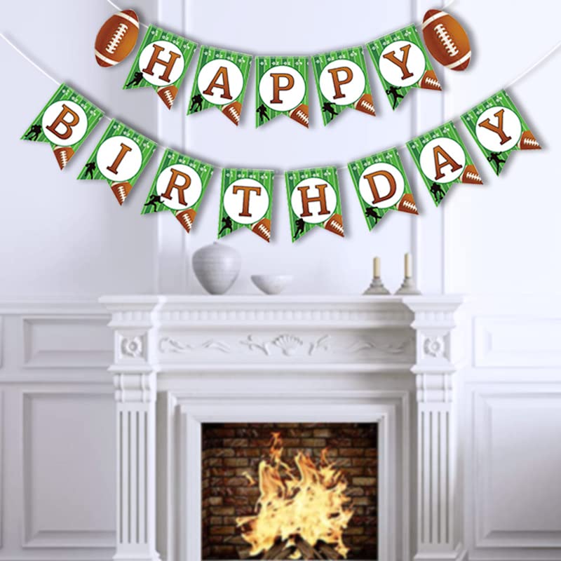 Yasmart Life Football Birthday Banner – Party Decorations & Flags