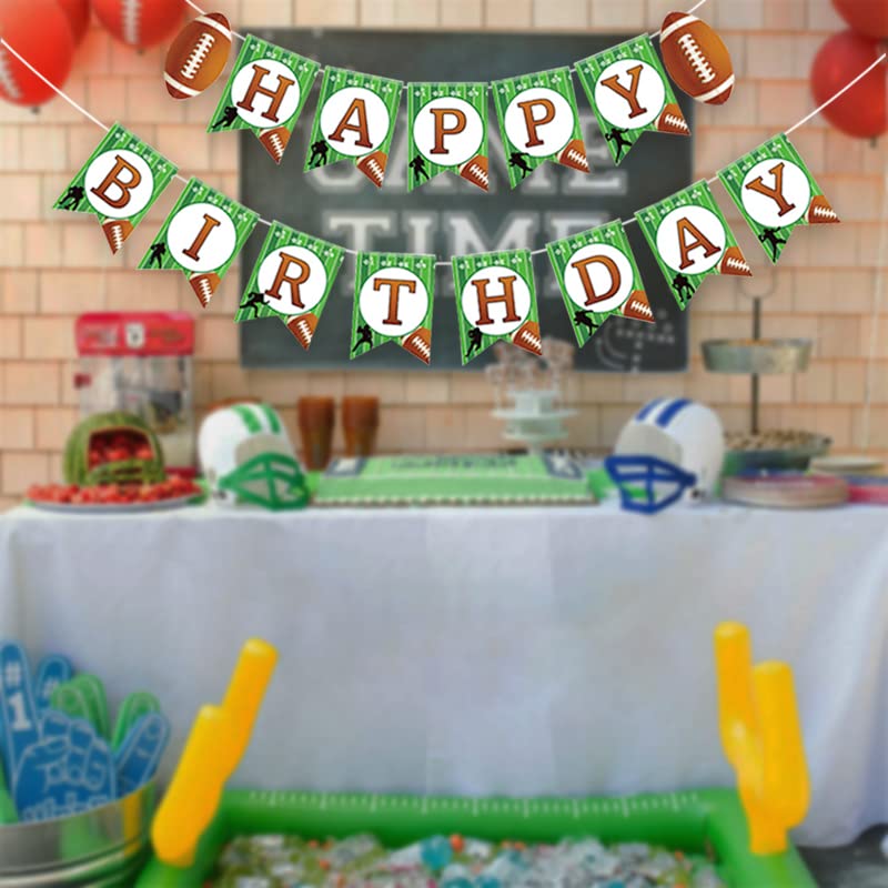 Yasmart Life Football Birthday Banner – Party Decorations & Flags
