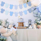 Yavxzvbw Baby Shower Banner Garland – Blue Boy Theme, 2-Piece Set