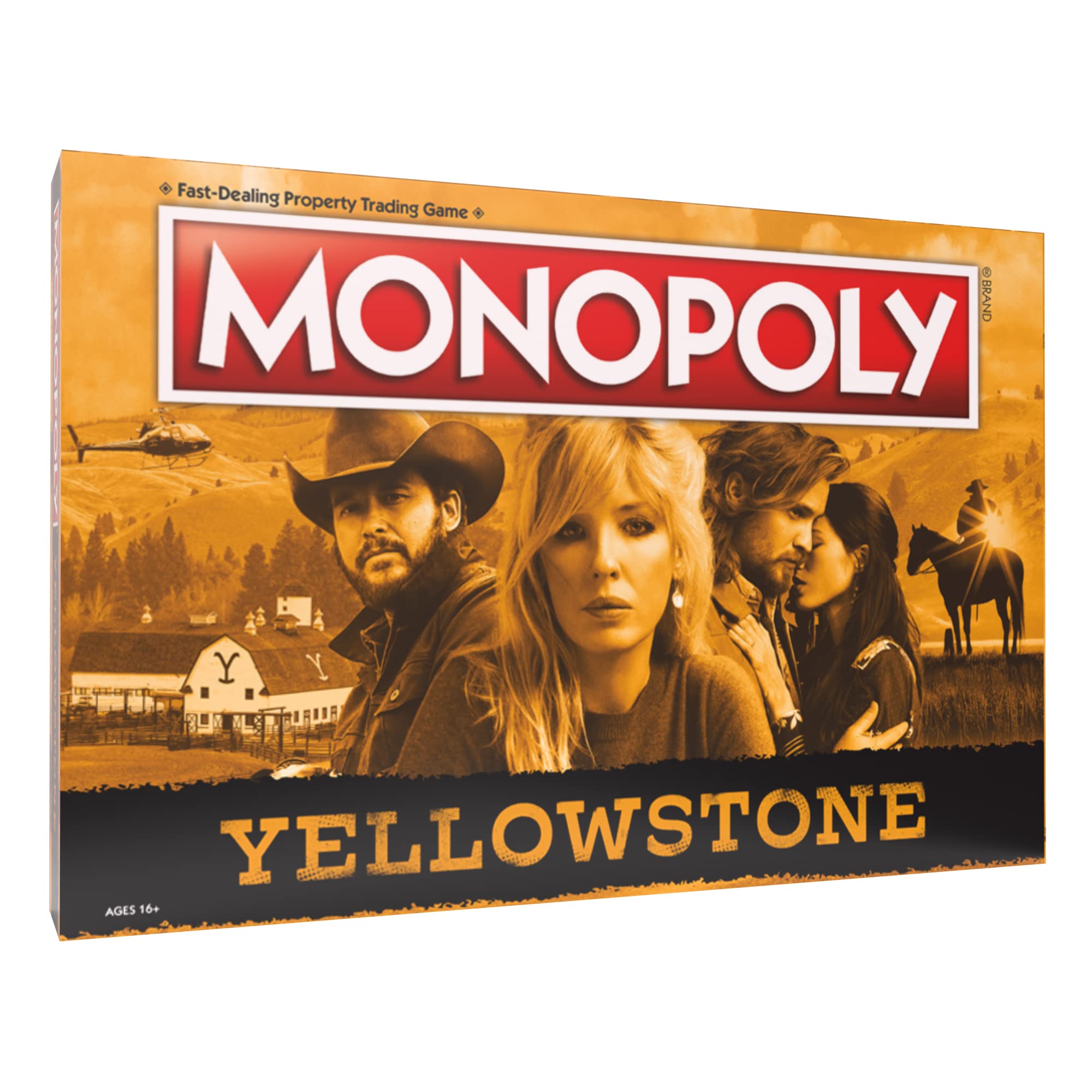 Yellow Stone Monopoly: Yellowstone Edition – Buy, Sell & Trade Iconic Locations | Officially Licensed Yellowstone Game