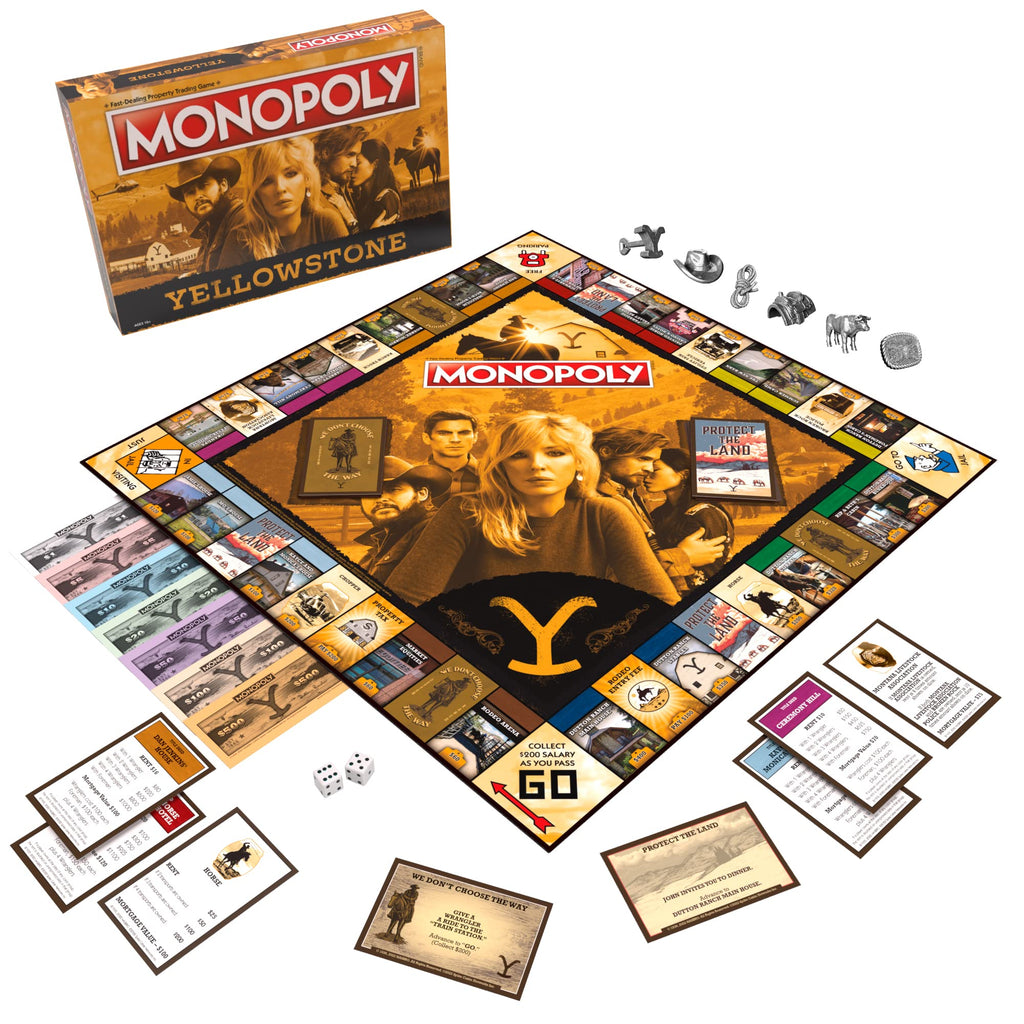 Yellow Stone Monopoly: Yellowstone Edition – Buy, Sell & Trade Iconic Locations | Officially Licensed Yellowstone Game