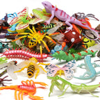 Yeonha Toys 76 Pack Mini Plastic Bug Set – Realistic Insects for Play, Education, Party Favors, Cupcake Toppers