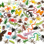Yeonha Toys 76 Pack Mini Plastic Bug Set – Realistic Insects for Play, Education, Party Favors, Cupcake Toppers