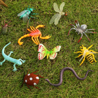 Yeonha Toys 76 Pack Mini Plastic Bug Set – Realistic Insects for Play, Education, Party Favors, Cupcake Toppers
