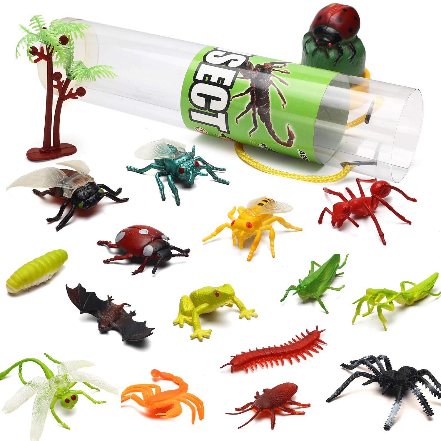 Yeonha Toys 82-Piece Animal Toy Set | Realistic Mini Figures for Sensory Play, Party Favors, Cake Toppers