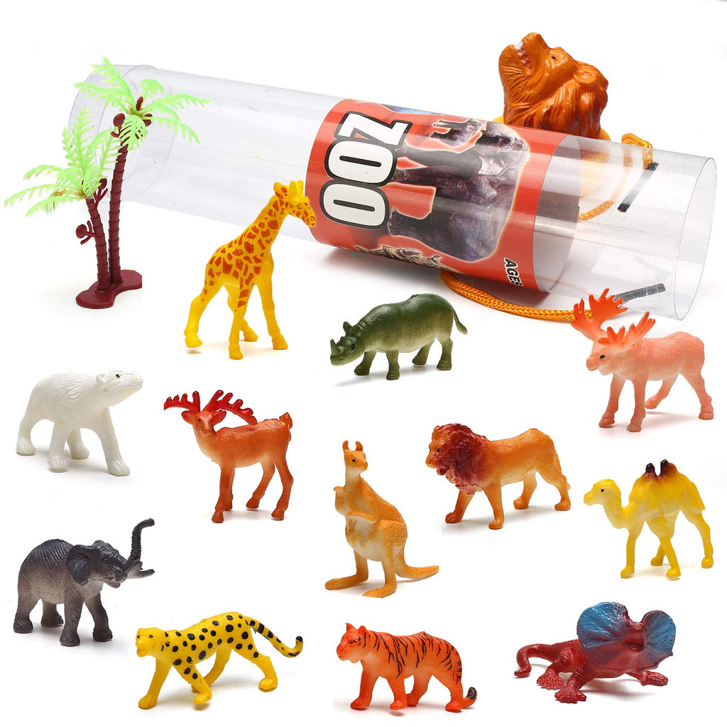 Yeonha Toys 82-Piece Animal Toy Set | Realistic Mini Figures for Sensory Play, Party Favors, Cake Toppers