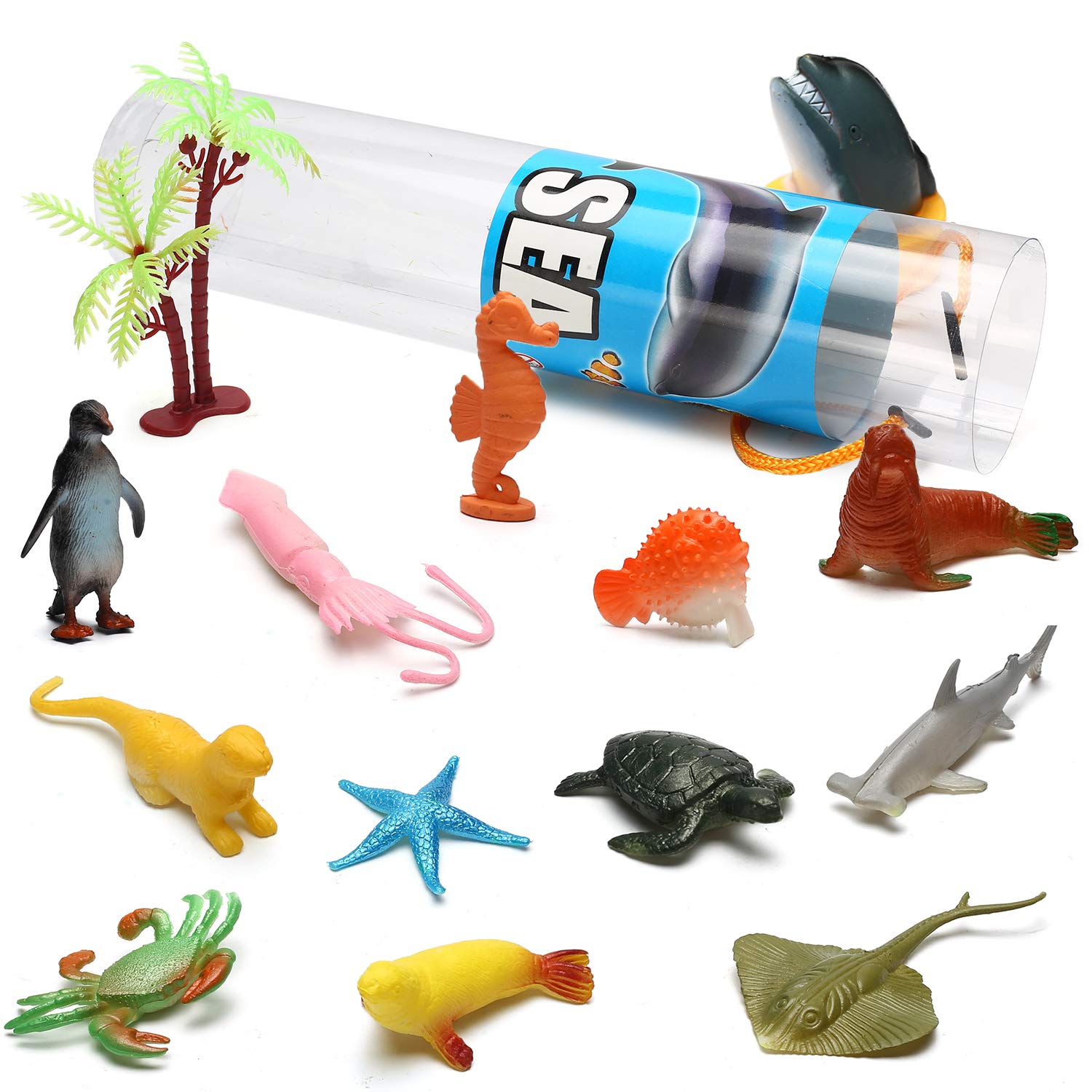 Yeonha Toys 82-Piece Animal Toy Set | Realistic Mini Figures for Sensory Play, Party Favors, Cake Toppers