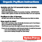 Yerba Prima Organic Whole Psyllium Husks Fiber – 20 oz Pack of 2 | Gluten Free, Non-GMO, Vegan