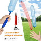 YHmall 100pc Rocket Balloons with Pumps – Colorful Giant Party Balloons