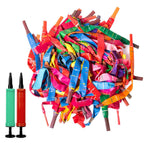 YHmall 100pc Rocket Balloons with Pumps – Colorful Giant Party Balloons