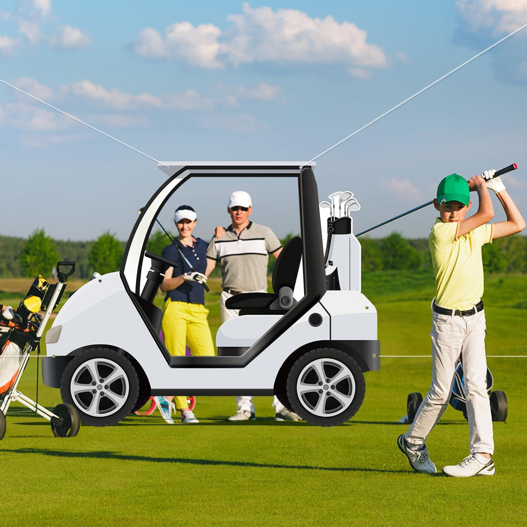 Yiaoyinnz Golf Theme Party Decoration – Golf Cart Photo Backdrop | Lets-Par-Tee