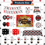 YIGZAG 81 PCS Casino Theme Party Decorations – Las Vegas Night Supplies