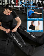 YINGGG Leg Massager with Heat & Full-Leg Compression — Cordless Recovery, 5 Massage Areas, 8 Intensities (Two Legs)