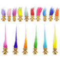 Yintlilocn 16pcs Mini Troll Dolls – PVC Vintage Troll Figures, 1.2 inch, Cake Toppers & Party Favors