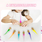 Yintlilocn 12pcs Long-Haired Mini Troll Dolls – Assorted Hair Colors, 0.78-inch Bodies, 2-inch Hair, Cake Toppers