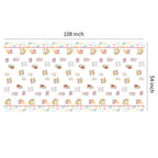 YJRJSC Book Themed Party Tablecloth - 3 Pcs, 54x108 in, Disposable Library Reading Theme