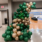 YMSZ Green & Gold Balloons Kit – 67pc 12in Metallic Balloons for Birthdays & Celebrations