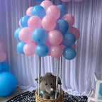 YMSZ Pink & Blue Latex Balloons 12in (67pc) – Gender Reveal & Party Decor