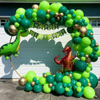 YMSZ Green Balloons Kit – 67pcs 12-inch Latex Balloons in Dark Green, Green, Lime, Metallics with Gold Ribbon