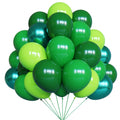 YMSZ Green Balloons Kit – 67pcs 12-inch Latex Balloons in Dark Green, Green, Lime, Metallics with Gold Ribbon