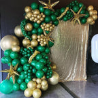 YMSZ Green & Gold Balloons Kit – 67pc 12in Metallic Balloons for Birthdays & Celebrations