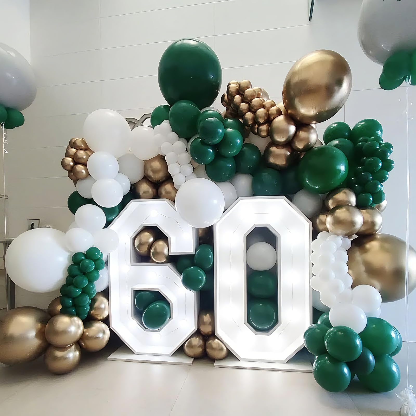 YMSZ Green Balloons Set – 67pcs 12-inch latex balloons for Birthday, St. Patrick's Day, Graduation, Baby Showers & Jungle Parties