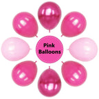 YMSZ Pink Balloons Kit – 67pcs 12in Hot Pink & Metallic Balloons for Birthday, Wedding, Baby Shower
