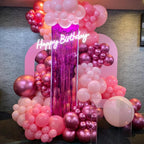 YMSZ Pink Balloons Kit – 67pcs 12in Hot Pink & Metallic Balloons for Birthday, Wedding, Baby Shower