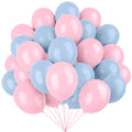 YMSZ Pink & Blue Latex Balloons 12in (67pc) – Gender Reveal & Party Decor